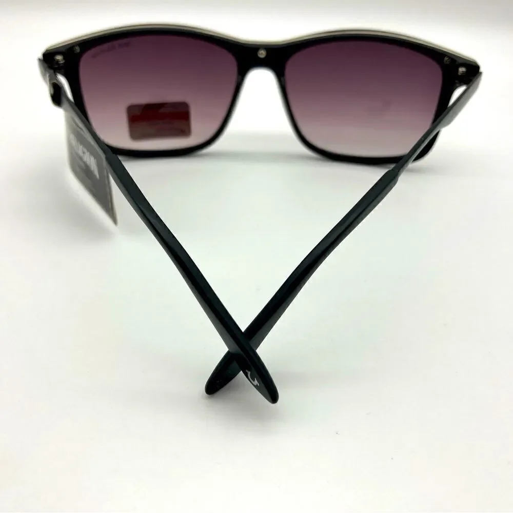 NWT True Religion TRM 1756 Unisex Black Sunglasses